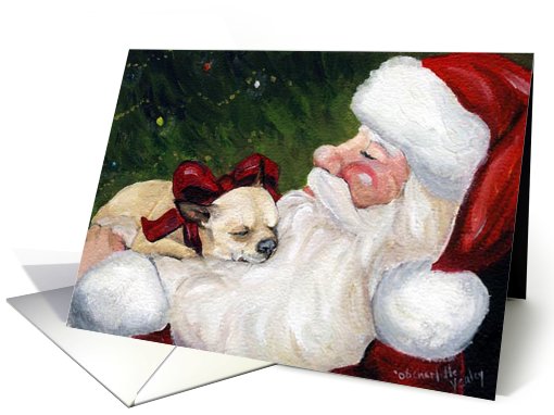 Christmas Chihuahua Santa card (466130)