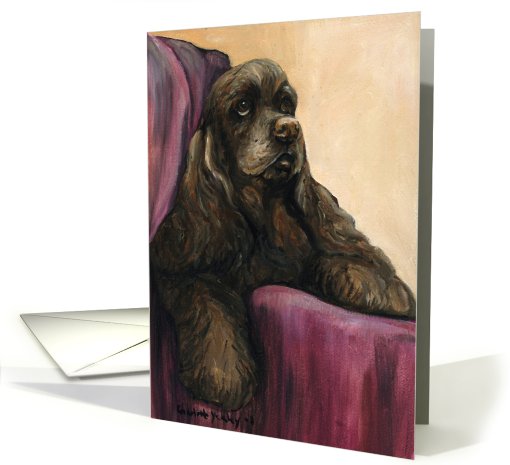 Cocker Spaniel Birthday card (470776)