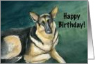 Birthday German Shepherd card