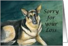 Sympathy German Shepherd card