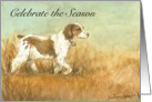 Thanksgiving Brittany Spaniel card