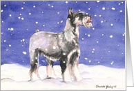 Christmas Schnauzer card