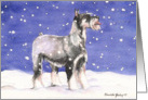 Christmas Schnauzer card