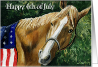 Charlotte 4th of July Horse card