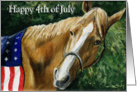 Charlotte 4th of July Horse card