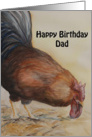 Charlotte Dad Birthday Rooster card