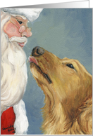 Christmas Golden Retriever card