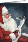 Christmas Italian Greyhound card