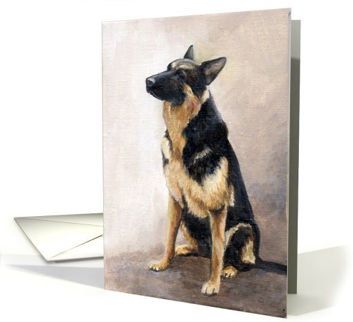 Sympathy German Shepherd card (494396)