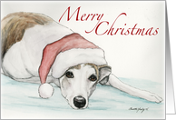 Christmas Greyhound card