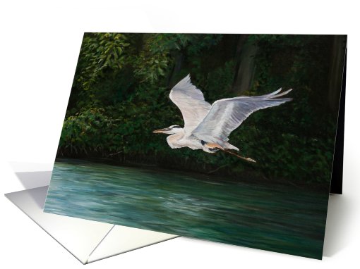 Great Blue Heron Birthday card (575773)