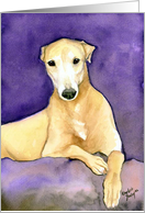 Greyhound Birthday card