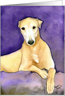 Greyhound Easter card