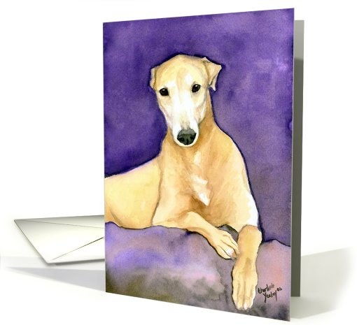 Greyhound Pet sitter Thank you card (598913)