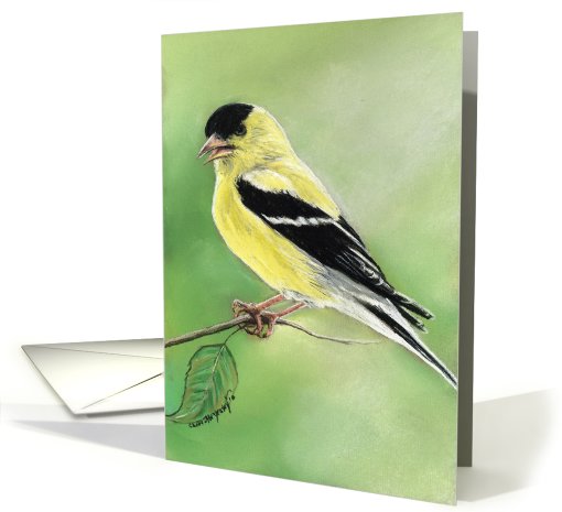 Goldfinch Birthday card (643721)