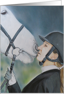 Girl English Rider and Horse Congratulations Card