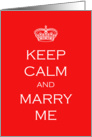 Marry Me - humor marriage proposal card