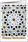 Happy Ramadan - mosaic star Muslim holiday photography card