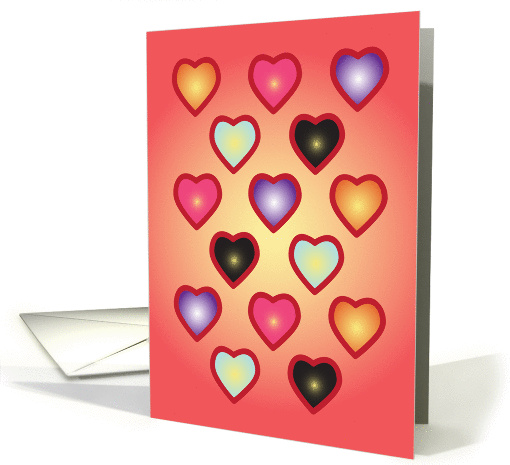 Valentine Hearts card (361625)