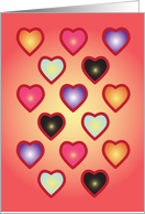 Valentine Hearts card