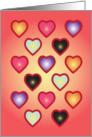 Valentine Hearts card