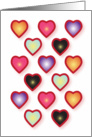 Valentine Hearts card