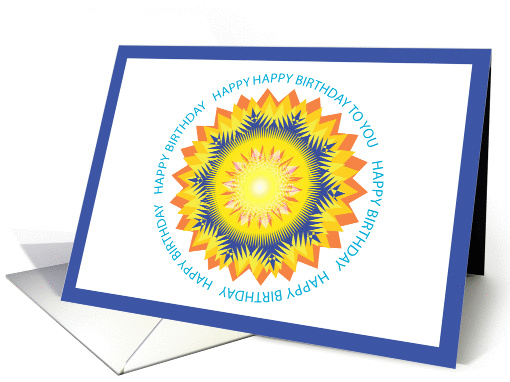 Happy Birthday Star card (365216)
