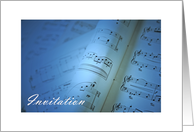 Music Recital Invitation card