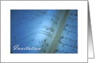 Music Recital Invitation card