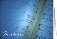 Music Invitation - photography card