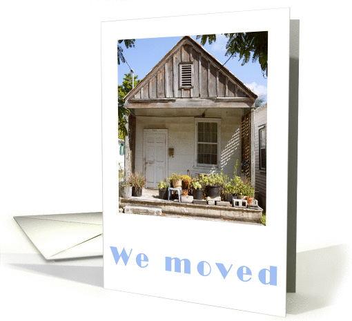 We Moved - announcement, old house photography card (368576)