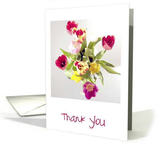 Thank You Tulips Flowers card (587859)