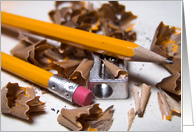 Invitation Pencil and sharpener card