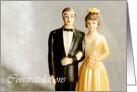 Congratulations Wedding couple dolls card