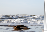 Sympathy Ocean view from beach card