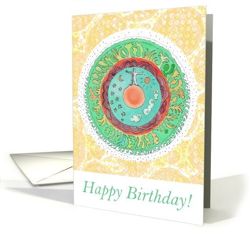 Happy Birthday Mandala card (757318)