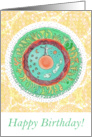 Happy Birthday Mandala card