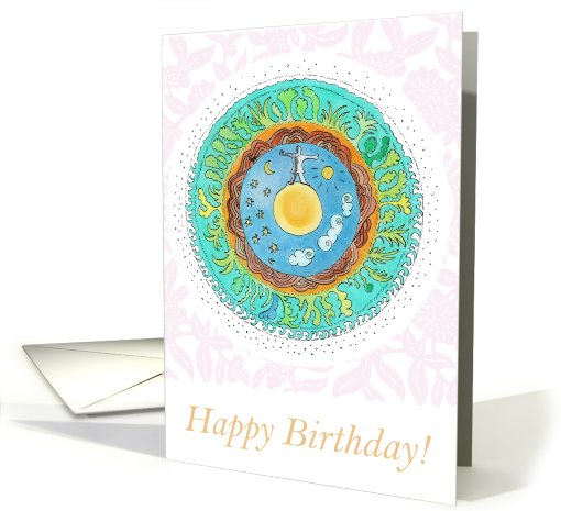 Happy Birthday Mandala card (757321)