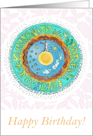 Happy Birthday Mandala card