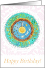 Happy Birthday Mandala card