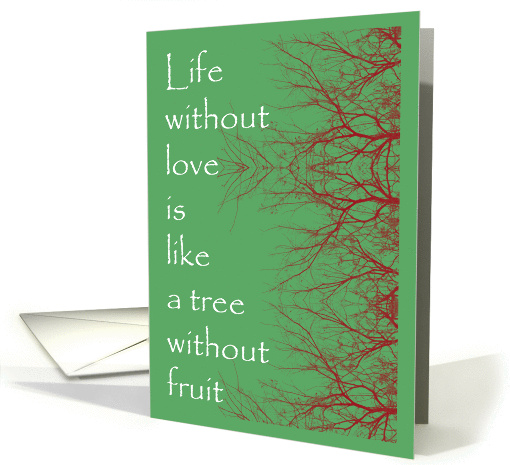 Tree of Life, words of love card (759503)