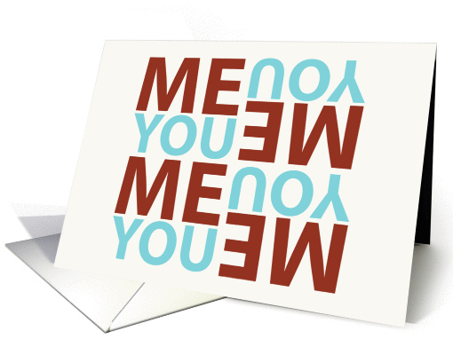You and Me - Words card (797621)