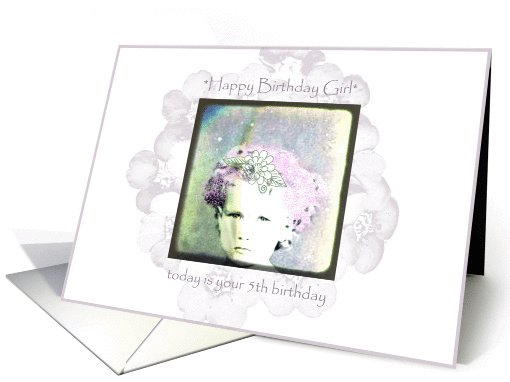 Happy Birthday Girl - 5th birthday card (839261)