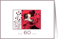 Happy 60th birthday - for her card