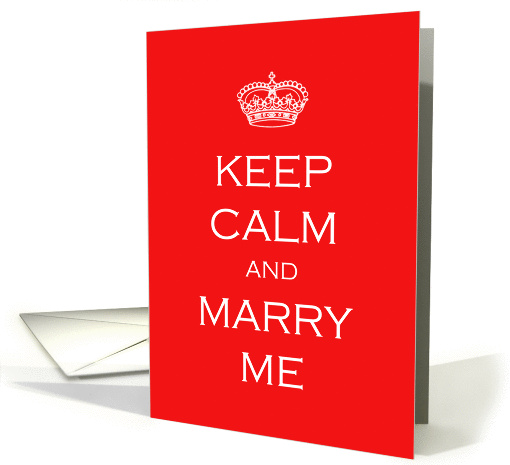 Marry Me - humor marriage proposal card (840761)