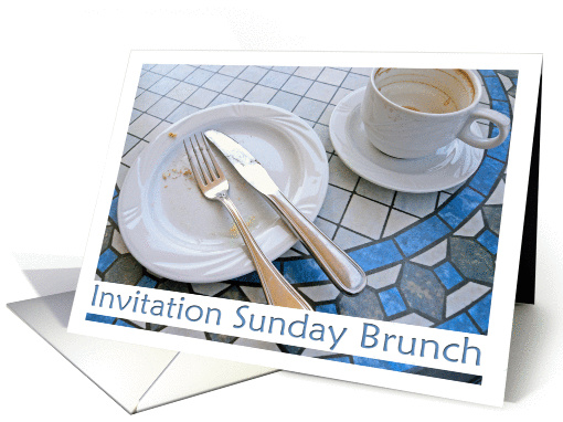 Sunday Brunch Invitation - photography card (842886)