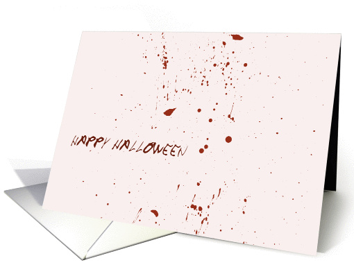 Happy Halloween, blood spatter card (846786)