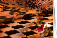 Abstract Checkerboard Design card