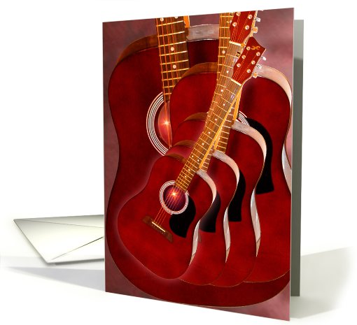 Cherry Love Guitar card (361726)