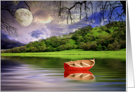 Little Red Boat card